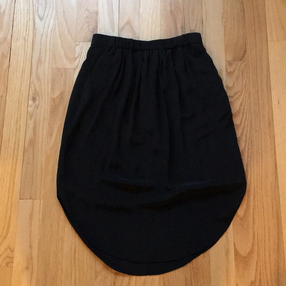 Madewell silk tulip skirt